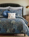 Quilted 100% Cotton Bedspread Coverlet Set King Size Bed 233x269cm Morris Forest