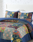 Renata Cotton Patchwork Quilt Bedspread Coverlet Set