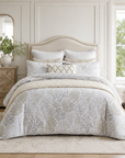 Serene Woodland Quilted Cotton Bedsrpead Coverlet Set