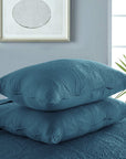 3 Pieces Chic Embossed Coverlet Bedspread Set – Blue