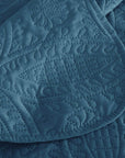 3 Pieces Chic Embossed Coverlet Bedspread Set – Blue