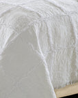 White Rose Wreath Coverlet Set