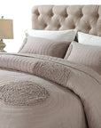 Circle Brown Coverlet Set