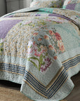 Patchwork Green Coverlet Set