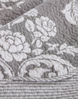 Vase Grey Coverlet Set