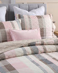 Chic Quilted Patchwork Bedspread Coverlet Set Marshmellow