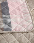 Chic Quilted Patchwork Bedspread Coverlet Set Marshmellow
