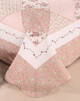 Pink Rose Coverlet Set