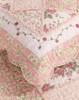 Pink Rose Coverlet Set