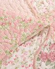 Pink Rose Coverlet Set