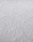 Circle White Coverlet Set