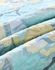Blue Flower Coverlet Set