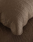 3 Pieces Chic Embossed Coverlet Bedspread Set – Chocolate