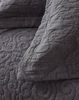 Tara Charcoal Coverlet Set