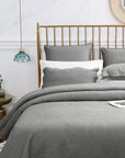 3 Pieces Chic Embossed Coverlet Bedspread Set – Grey