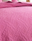 Flora Hot Pink Coverlet Set