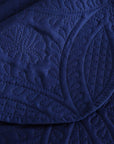 3 Pieces Chic Embossed Coverlet Bedspread Set – Navy