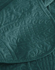 3 Pieces Chic Embossed Coverlet Bedspread Set – Teal