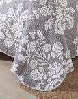 Vase Grey Coverlet Set