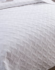 Clover White Coverlet Set