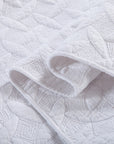 Clover White Coverlet Set