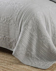 Square Grey Coverlet Set