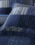 Famuller Cotton Patchwork Quilt Bedspread Coverlet Set