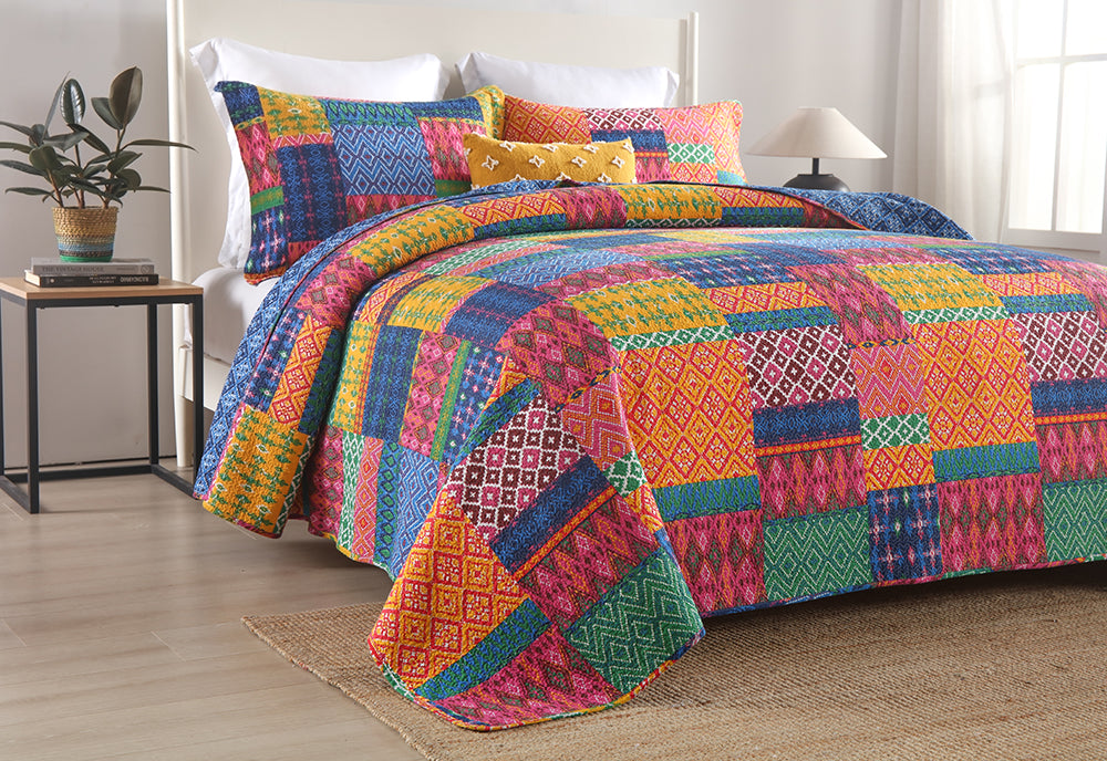 Misha Bohemian Cotton Bedspread Coverlet Set