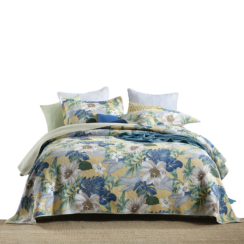 Dreamscape Quilted Cotton Bedspread Coverlet Set