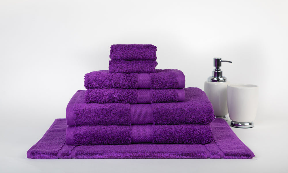 Purple bath mats and towels online